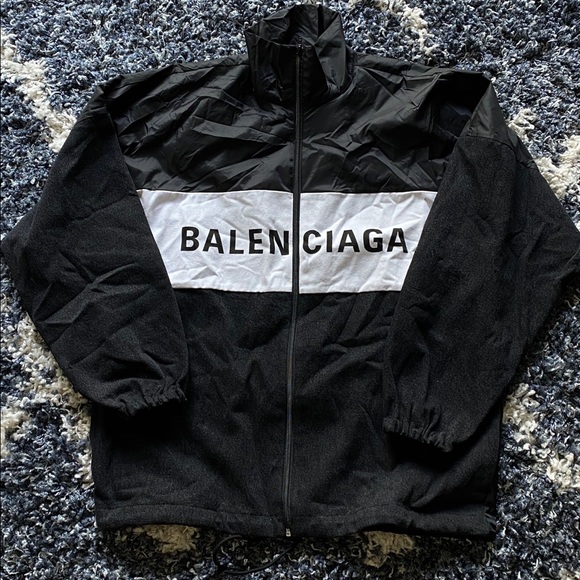 balenciaga denim windbreaker